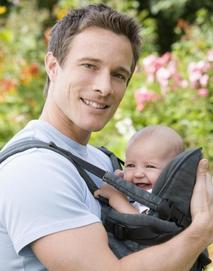 Babywearing dad - baby feeling secure and loved